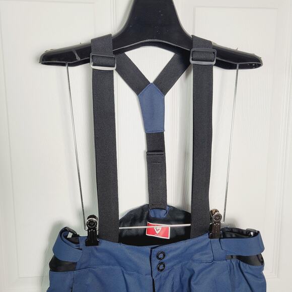 Rossignol Ski Snow Pants Suspenders Mens Medium Dark Navy Waterproof EU 48 FR 50 - Picture 2 of 16